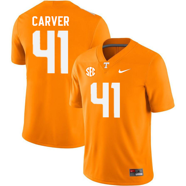 Men #41 JT Carver Tennessee Volunteers College Football Jerseys Stitched Sale-Orange